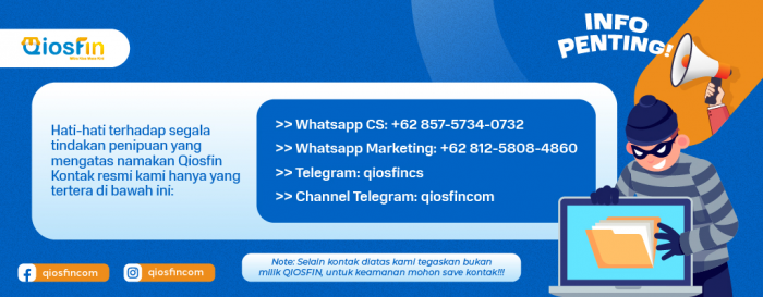 waspada penipuan mengatasnamakan Qiosfin