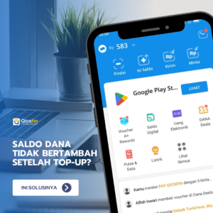 Top up saldo Dana tidak bertambah